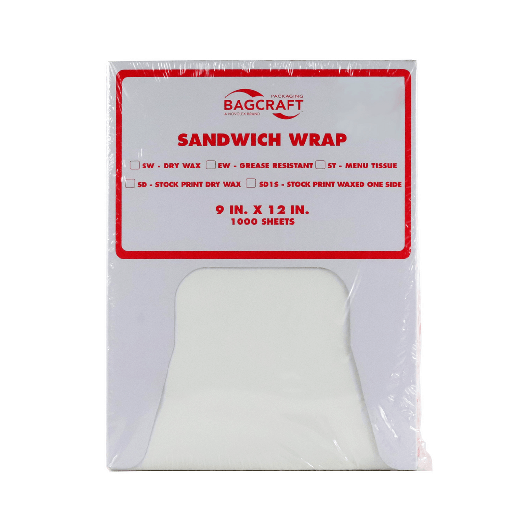 Durable Packaging SW-6 6 x 10 3/4 Interfolded Deli Wrap Wax Paper -  500/Box