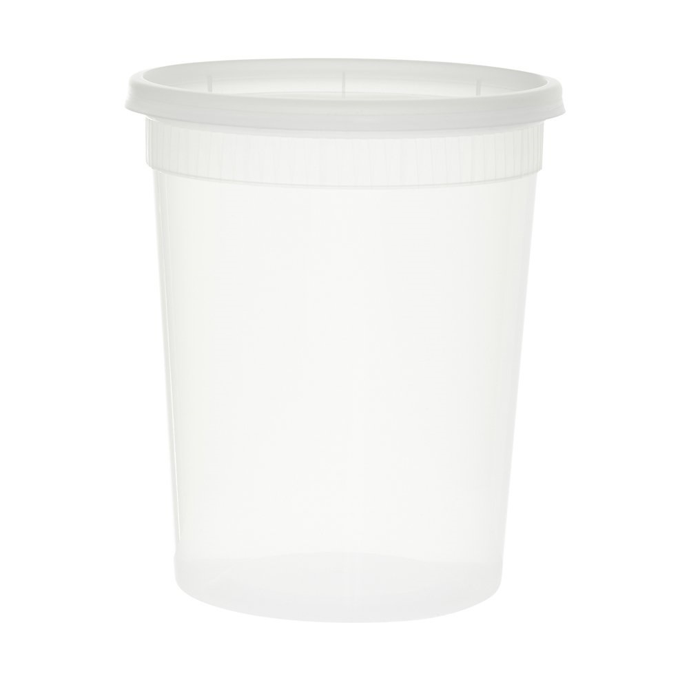 16 oz Plastic Soup Container With Lids To Go 240 Set