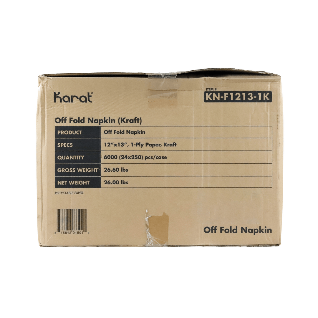 Karat 15x17 2 Ply Dinner Napkins - Kraft - 3,000 ct