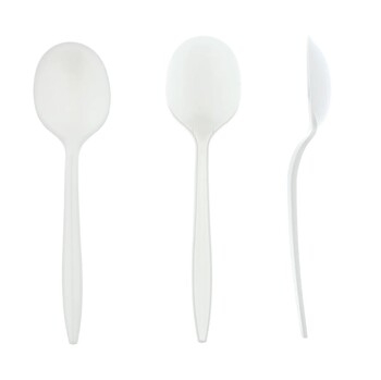 Cutlery, Soup Spoon, Medium Weight, White, Pp
