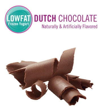 Frozen Yogurt, Low Fat, Premium, Dutch Chocolate