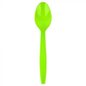 Spoons, Colored, Heavy Weight, Lime Green, 1000 Ct  #1232
