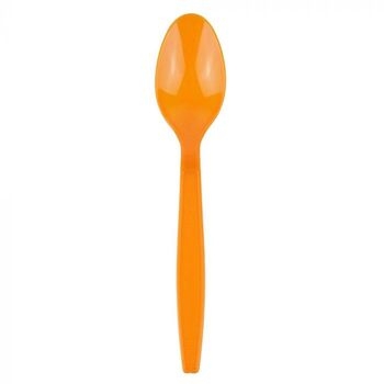 Spoons, Colored, Heavy Weight, Orange, 1000 Ct  #1215
