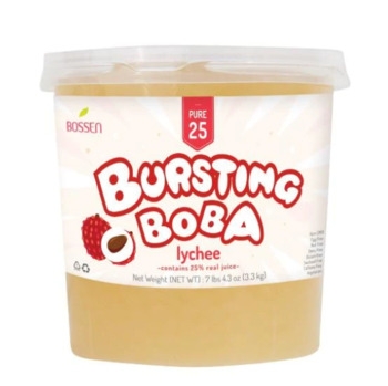 Bursting Boba, (juice Poppers), Lychee (4)