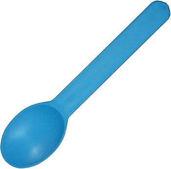 Spoons, Biodegradable Eco, Blue, Wide Handle