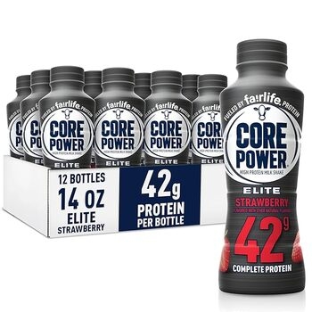 Drink, Protein, Strawberry, Elite 42 G, 12/14 Oz