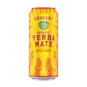 Yerba Mate, Revel Berry, Cans, Organic 12/15.5 Oz