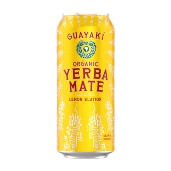 Yerba Mate, Lemon Elation, Cans, Organic 12/15.5 Oz