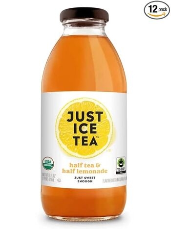 Iced Tea, Half & Half Lemonade, Organic, 12/16 Oz