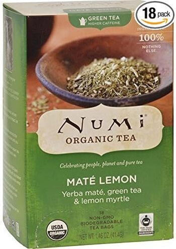 Tea Bags, Rainforest Mate Lemon Myrtle (green) 6/18 Bags