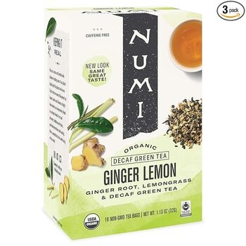 Tea Bags, Ginger Lemon, Decaf 6/16 Bags