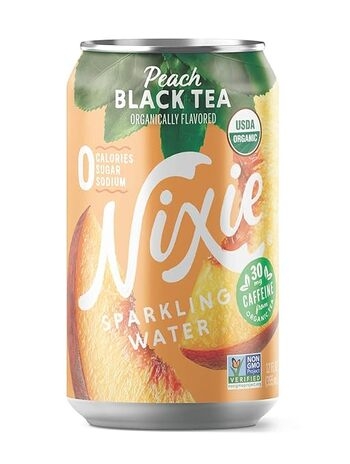 Water, Sparkling, Peach Black Tea Organic 24/12 Oz