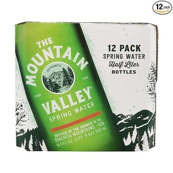 Water, Spring, Premium, Glass 12/16.9 Oz