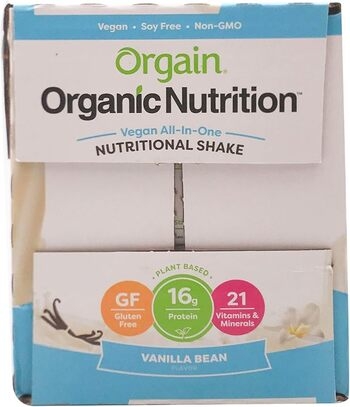 Nutritional Shake, Vanilla Bean, Vegan, Organic 12/11 Oz