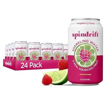 Sparkling Seltzer, Raspberry Lime, 24/12 Oz