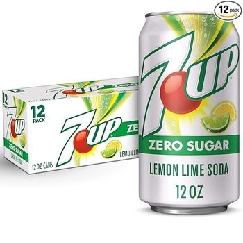 Soda, Zero Sugar (diet) Seven Up, 2-12 Pk, 24/12 Oz