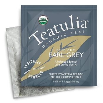 Tea, Earl Grey Wrapped Premium, Organic 708697 50 Ct