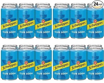 Soda, Small Cans, Club Soda 24/7.5 Oz