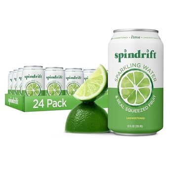 Sparkling Seltzer, Lime, 694583 24/12 Oz