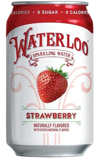 Water, Sparkling, Strawberry, 2/12 Pk 45117 24/12 Oz