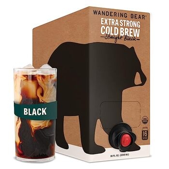 Straight Black Cold Brew Coffee 3/96 Oz