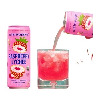 Drink, Raspberry Lychee, Prebiotic + Probiotic, Sparking 12/12 Oz