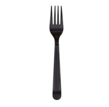 Cutlery, Fork, Heavy Weight 4.2g, Black, Ps, 1000 Ct