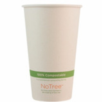 Cup, Paper, Hot, Notree, Sugarcane Fiber, Natural,  20/50 , 16oz, Cu-su-16, 1000 Ct