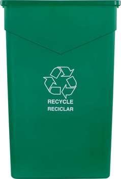 Trash Can, Green, 23 Gallon
