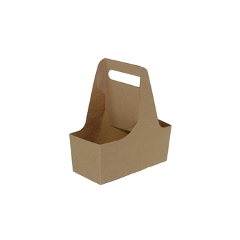 Holder, Paper, 2-Cup Carrier, Handle
