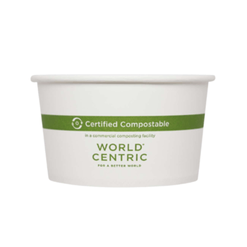 Container, Paper, White, Compostable, 12 oz, BO-PA-12