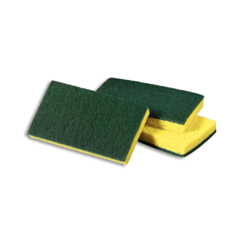 Sponge, Yellow/Green, Medium Duty, 74Cc