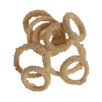 Appetizer, Onion Rings, Breaded, Homestyle, 3/8"