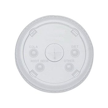 Lid, PLA, Straw Slotted, Lgc16/24, Compostable