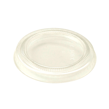 Lid, Clear, PLA, For Portion/Souffle Cup, Compostable, 2 oz