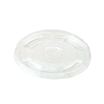 Lid, Cup, Cold, PLA, Straw Hole, Compostable, 9-24 oz