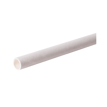 Straw, Paper, White, Unwrapped, Stir, Compostable, 5.25"