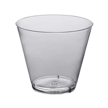 Cup, Plastic, Clear, 9 oz Squat Tumbler,