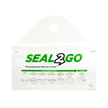 Bag, Plastic, White, Delivery, Seal2Go, 21" x 19"