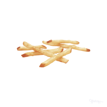 Potato, French Fries, Skin On, Julienne Cut, 3/16"