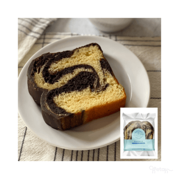 Cake, Sliced From Loaf, Iced, Marble, Individually Wrapped