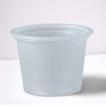Cup, Portion, Translucent, Polystyrene, 1 oz, P100N
