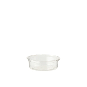 Cup, Portion, Clear, Flat, Compostable, 2 oz, Cp-Cs-2Sf