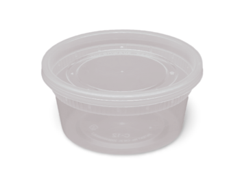 Container, Deli, Soup, Plastic, Combo, C12, 12 oz