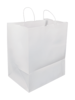 Bag, Paper, White, w/ Handle, 70#, 14 x 10 x 15.75