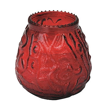 Candle, Venetian, Red, #40198