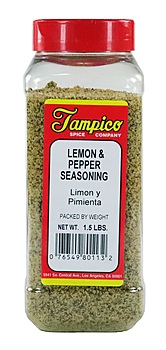 Seasoning, Salt, Lemon & Pepper