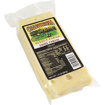 Cheese, Swiss, Sliced