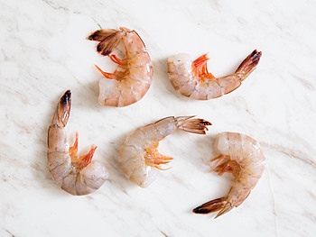 Shrimp, White, 21-25, Hdlss, Shell On, Block Frozen