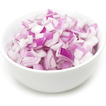 Onion, Red, Diced, 1/4"